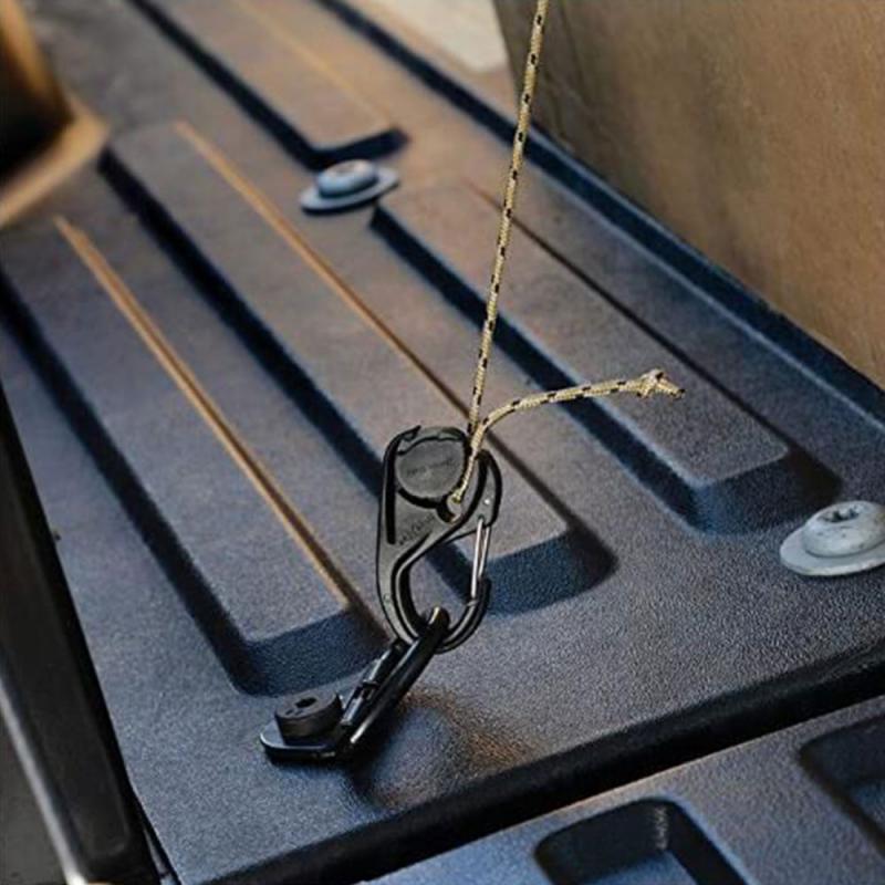 2 Pcs Portable Camping Tent Lock 9-shaped Cord Rope Fastener Guy Line Rope Tensioners Outdoor Camping Accessory