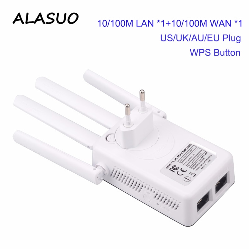 WiFi Verlängerung Mbps Wi-Fi Verstärker Drahtlose Internet Booster mit Ethernet Hafen WPS 2,4 GHz Hause Signal Verstärker Einfach installieren