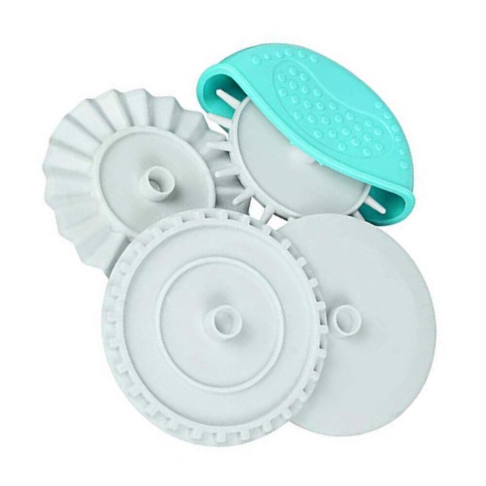 4PCS Plastic Dough Cutter Manual Pie Crust Crimper Kitchen Pastry Wheel Pie Edging Tool for DIY Baking Home