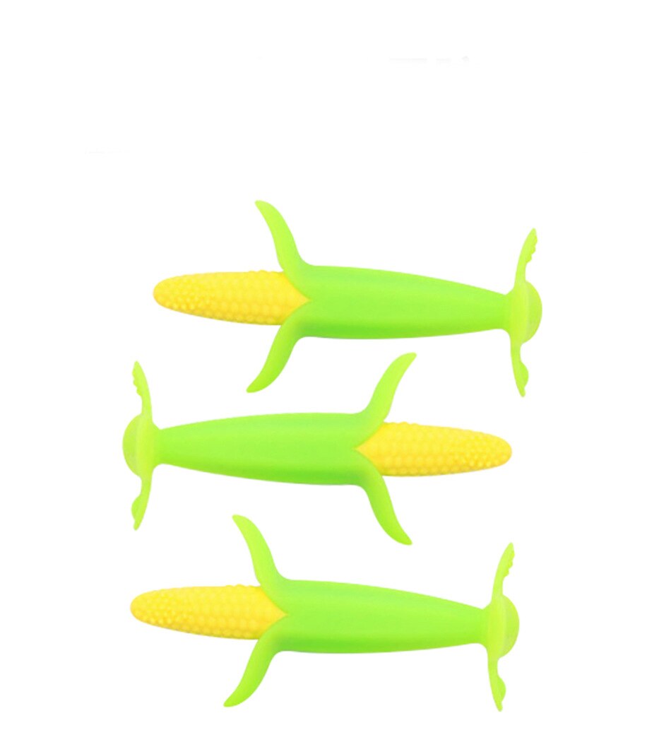 Banane Mais Baby BeißRing freundlicher BeißRing Baby Spielzeug Silikon Zahnbürste Umwelt Sicher Geschmacklos Baby Molaren Stangen Für Spaß