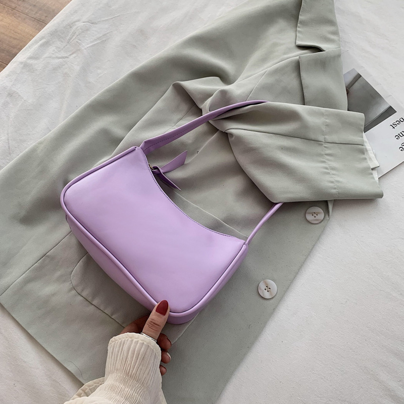 Retro totes tasker til kvinder trendy vintage håndtaske blødt læder kvindelige små underaksillære tasker afslappet retro mini skuldertaske