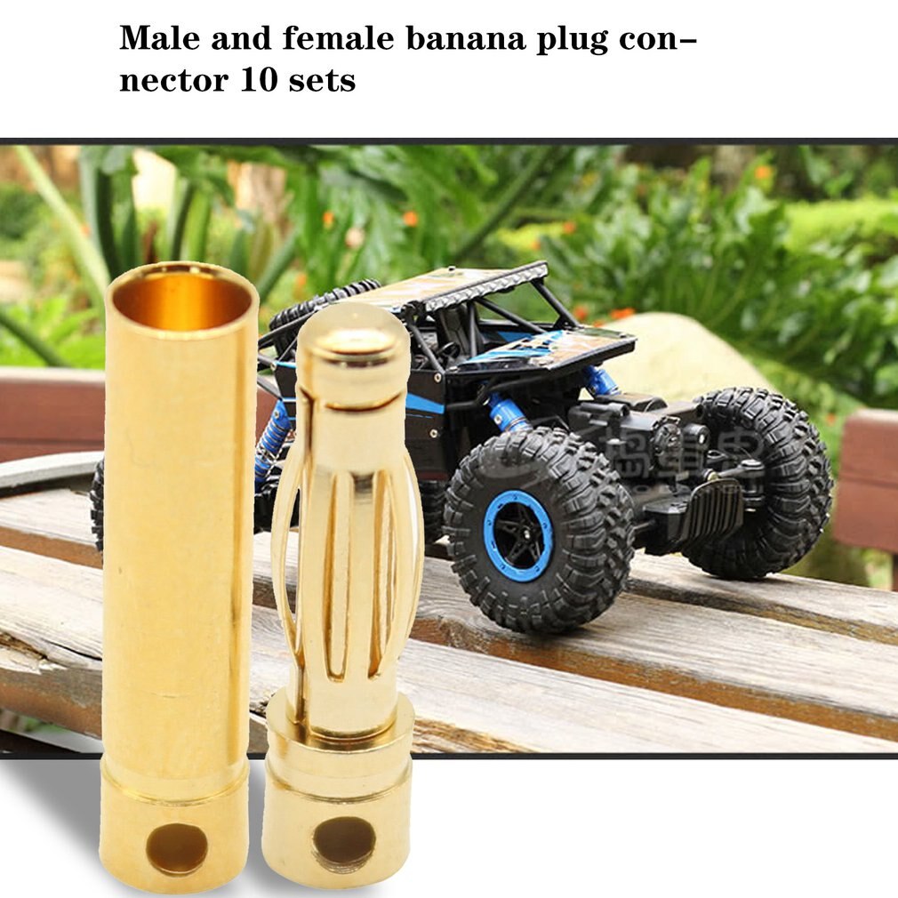 4.0mm Male and female banana plug 10 sets of connectors 0ML 10pcs male connector 10pcs female connector set
