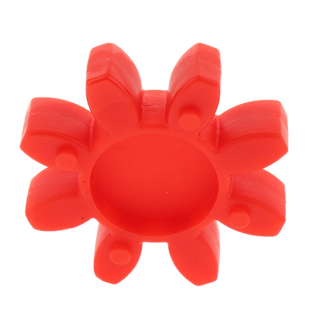Flexibele koppeling zeskantmat, koppeling rubberen beschermhoes, rood