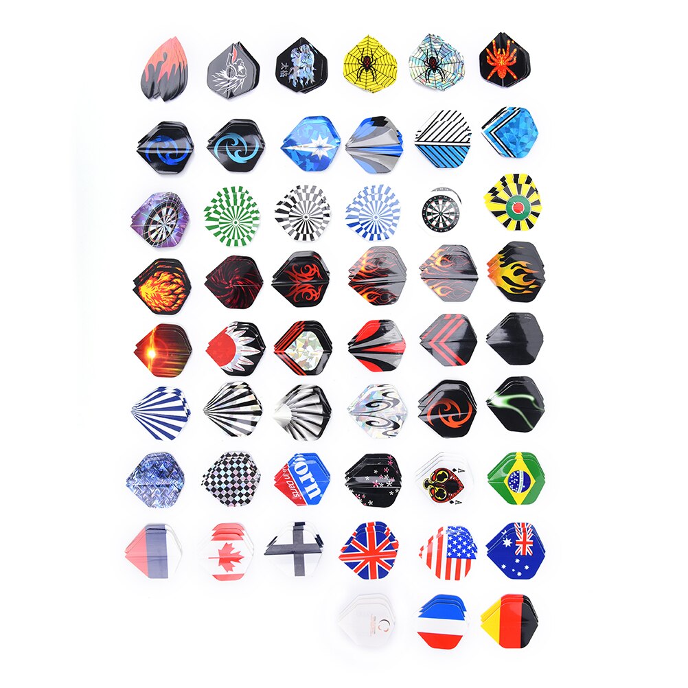150 Stuks Dart Flights In 50 Soorten Patronen Zeldzame Darts Fin Veer Waarde Vluchten Accessoires