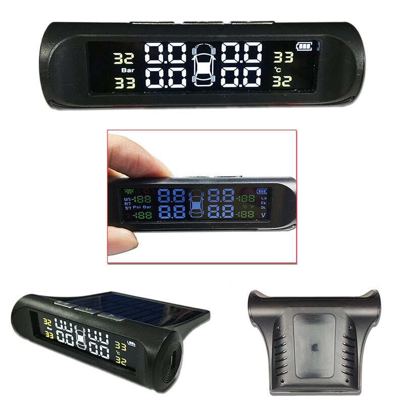 Tire Pressure Wireless Sensor Alarm Monitor System Internal External Tire Temperature Sensor Wireless Pressure Sensor