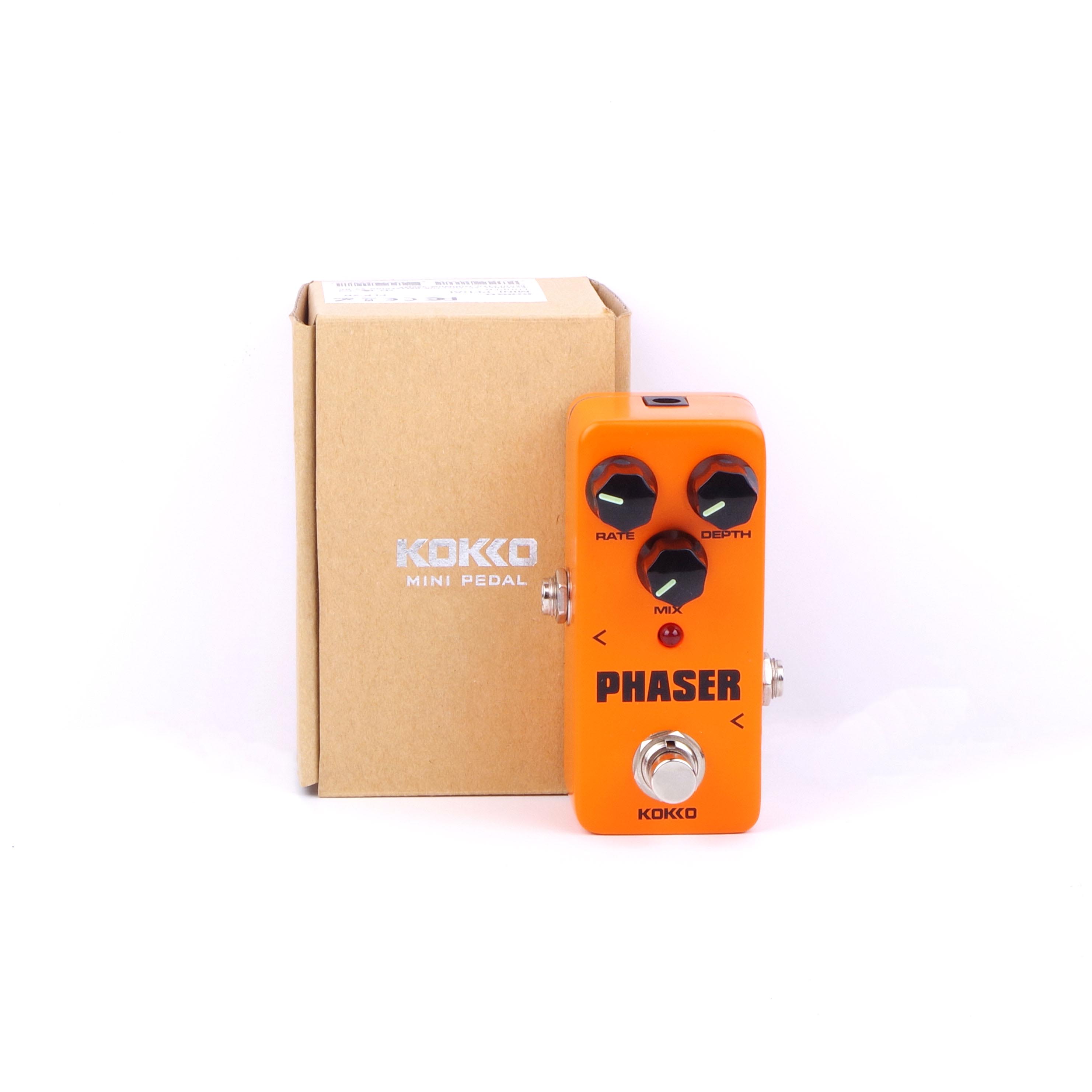 KOKKO Guitar Effects Pedal Chorus Compressor Overdrive Distortion Booster Vibe Vibrato Loop Reverb Phaser Tuner Guitar Pedal: KOKKO-Phaser