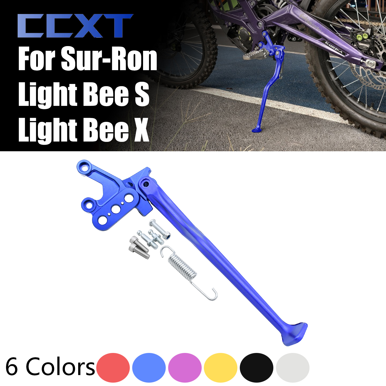 Elektrische Cross-Country Fiets Zijbeugel Montage Voetsteun Geschikt Voor SUR-RON Surron Accessoires Light Bee & Light Bee X