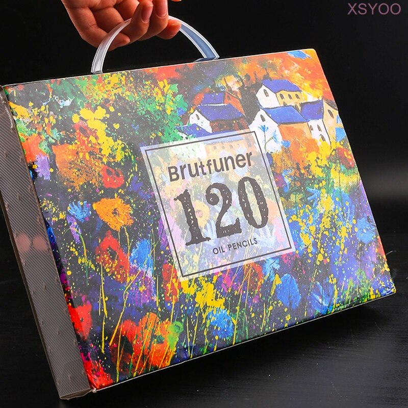 Brutfuner 12/48/72/120/160/180/260 Colors Oil Colored Pencils Set Drawing Sketch Colour Pencil For School Student Art Supplies: 120 Colors Set