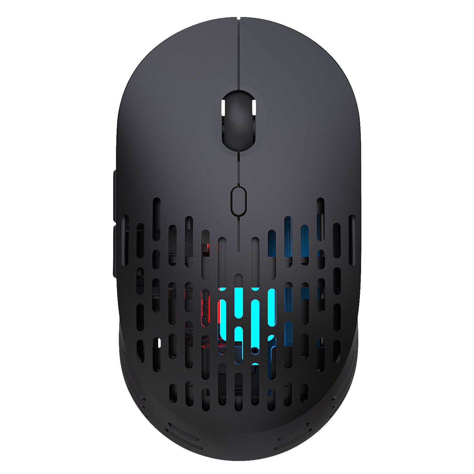 Laptop Computer Ergonomic Mice Silent Laptop Desktop Computer Mouse USB Rechargeable Mice with Hollow Out Shell: black