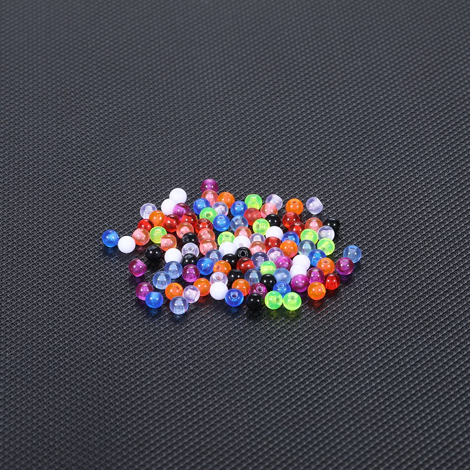 100 Stks/set Acryl Schroef Vervanging Piercing Ball Lot Labret Wenkbrauw Piercing Ball Piercing Sieraden Accessoires