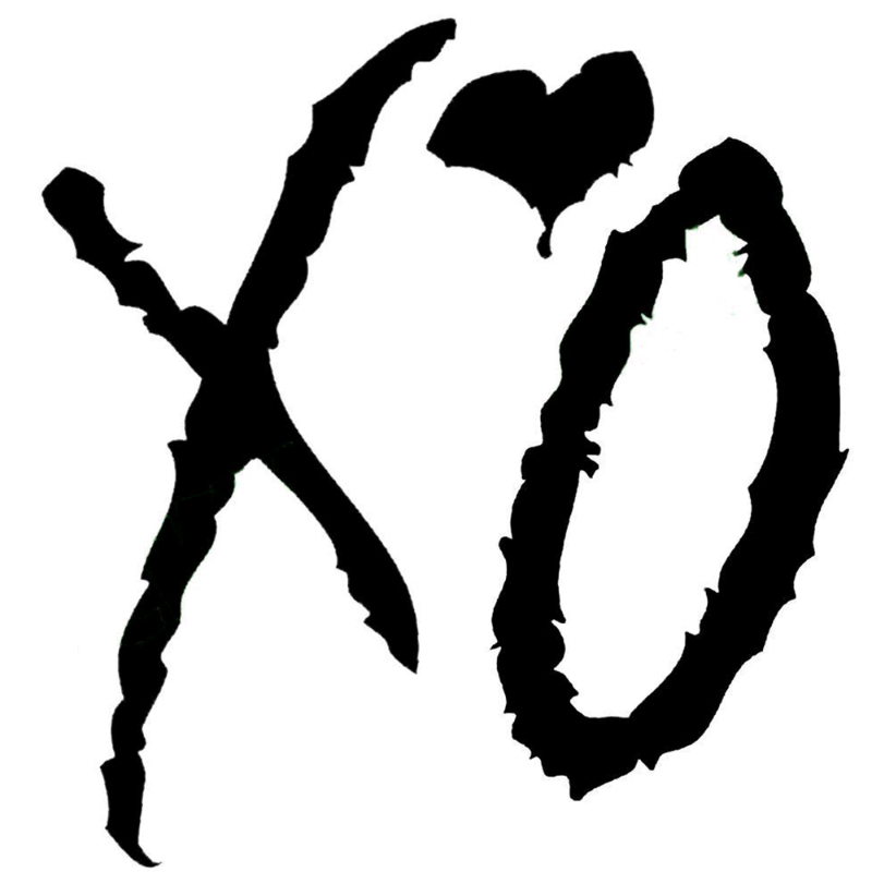 The Weeknd XO Vinyl Sticker Car Truck Window Laptop Wall Art Decal Decoration Auto Accessories: black