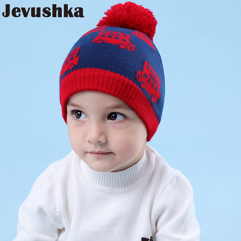 Winter Pompom Jongens Hoeden Gebreide Beanie Baby Hoed voor Jongen Baby Accessoires Kinderen Hoed HT057