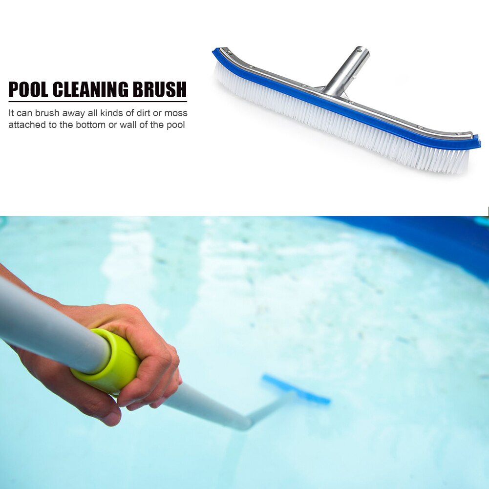 18 inch Swimming Pool Cleaning Tool Portable Tub Algae Cleaner Plastic Brush Frame Net Skimmer Cleaner Swimming Pool
