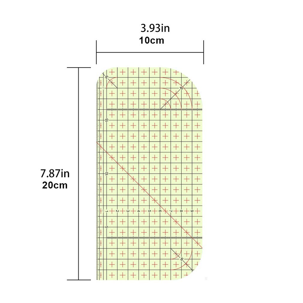 Stamping Measuring Ruler Setting Ruler High Temperature Resistance Ruler DIY Sewing Supplies Measuring Hand Tool: Default Title