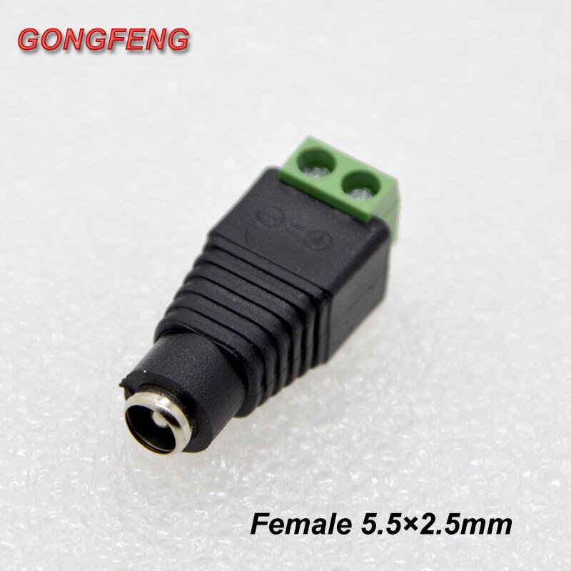 5sets DC Power Socket 5.5X2.1,5.5X2.5 mm 12V DC Power Interface Male And Female Plug Connector Special