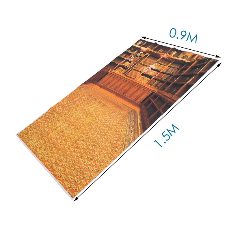 retro Studie Bibliothek Bücher Regal Fotografie Foto Hintergrund Hintergrund Stütze 3X5FT