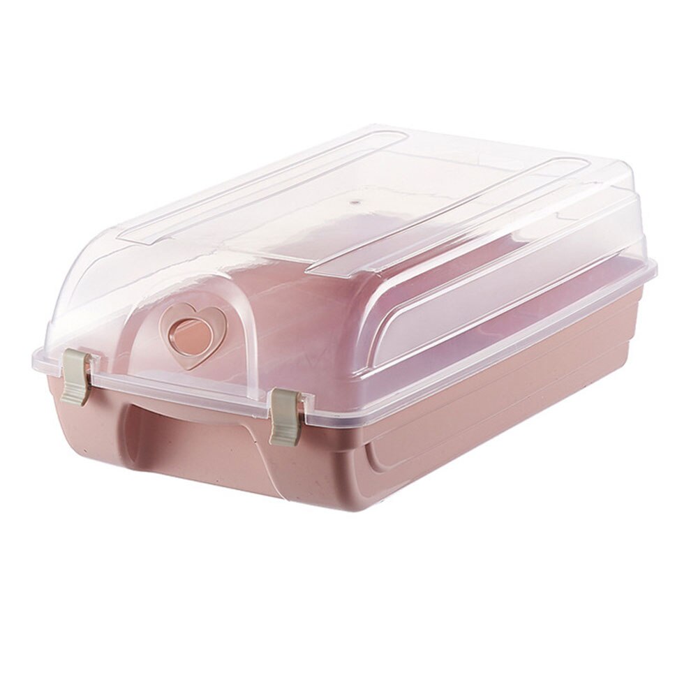 Hem fuktsäker förvaring skolåda stapelbara skor lådor kombination stövlar hem förvaringsbox organiser: Rosa färg