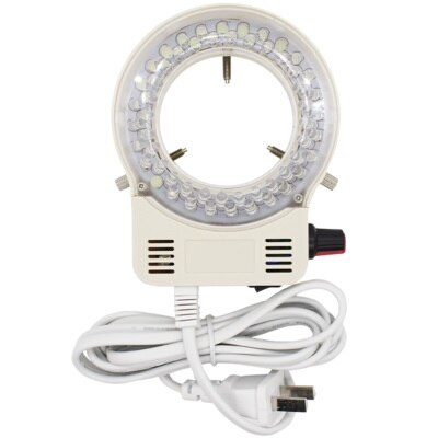 Stereo Microscope LED Light Source Ring Light Industrial Camera High Concentration Integrated Brightness Adjustable: white