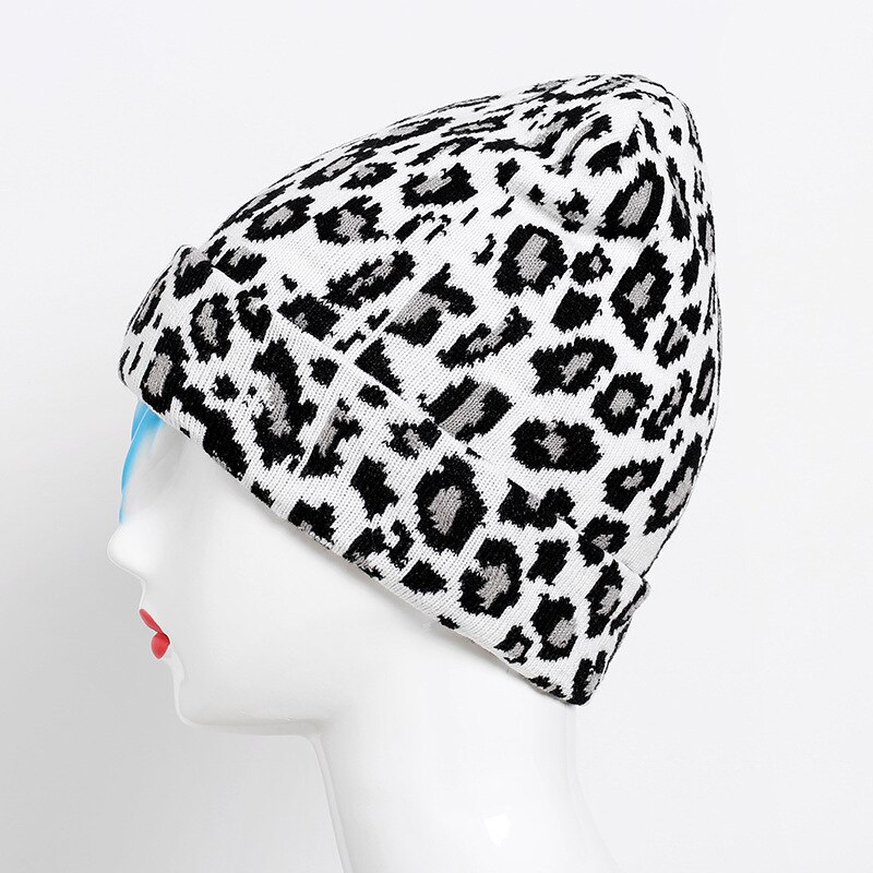 Bonnet imprimé léopard pour Femme et homme, Chapeau, Casquette, Hip Hop, tendance, collection hiver 2022: 1