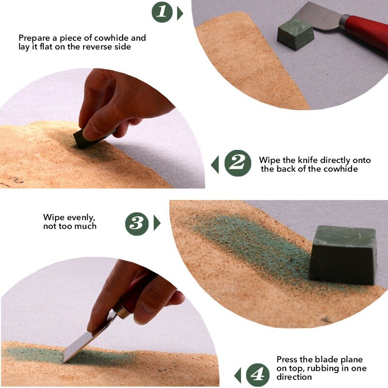 Polishing Paste Green Fine Abrasive Polishing Paste Buffing Compound Metal Blade Grinding Use Leather Strop Sharpening