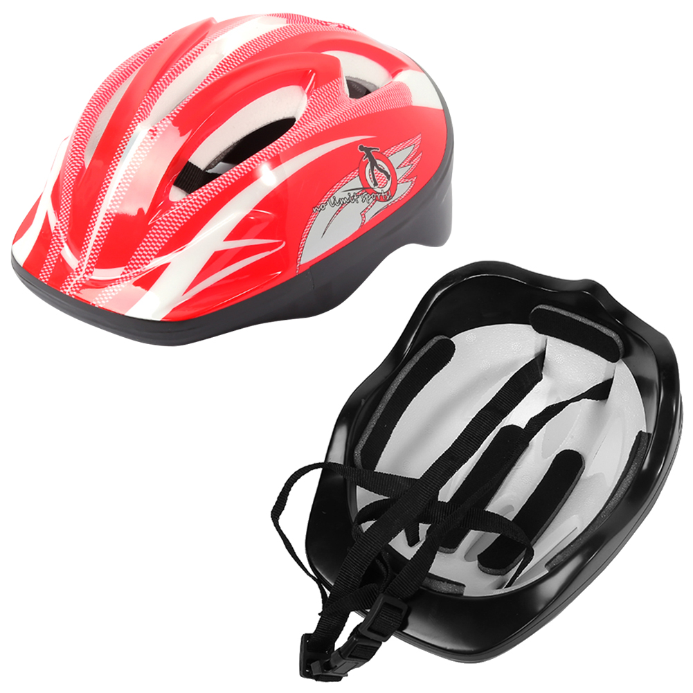 Casque de sécurité pour enfants, genouillère et coudière, ensemble d'équipement de protection de la tête pour garçons et filles, vélo, cyclisme, planche à roulettes, scooter, patinage: plum