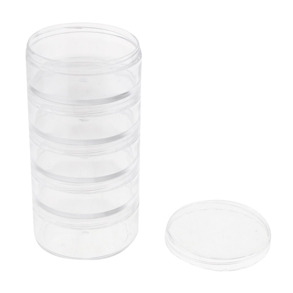 5x70ML Plastic Bottle Cosmetic Makeup Jar Pot Cream Balm Container