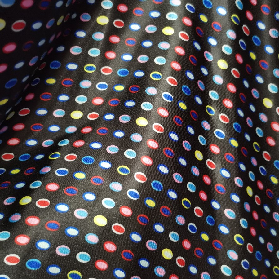 Dejlig dot diy satin stof blødt satin materiale foring håndværk tilda dukke blank charmeuse stof: E