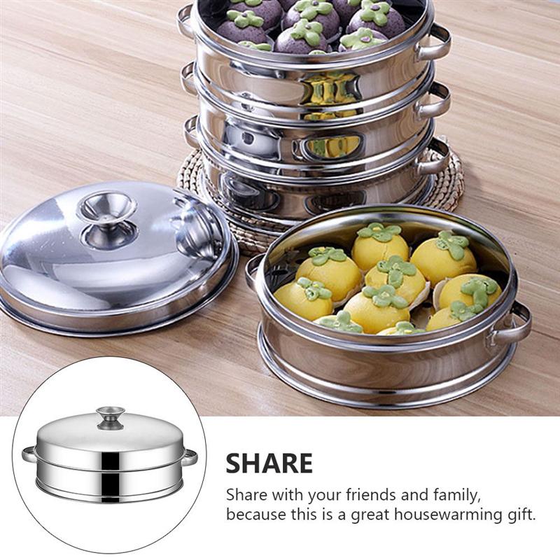 1 set of Food SteamerStainless steel steamer with lid Kitchen Steaming Rack Multi-Function Steamer Kitchen Tool