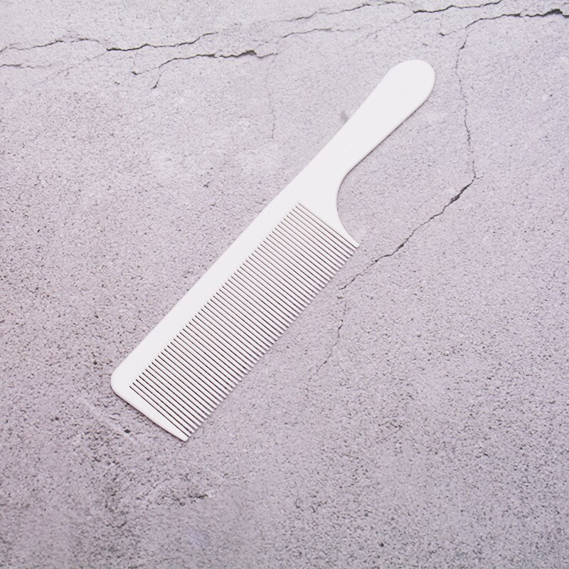 Hairdressing Combs Hair Cutting Comb Anti-static Flat Head Cutter Comb Haircut Brush Salon: White