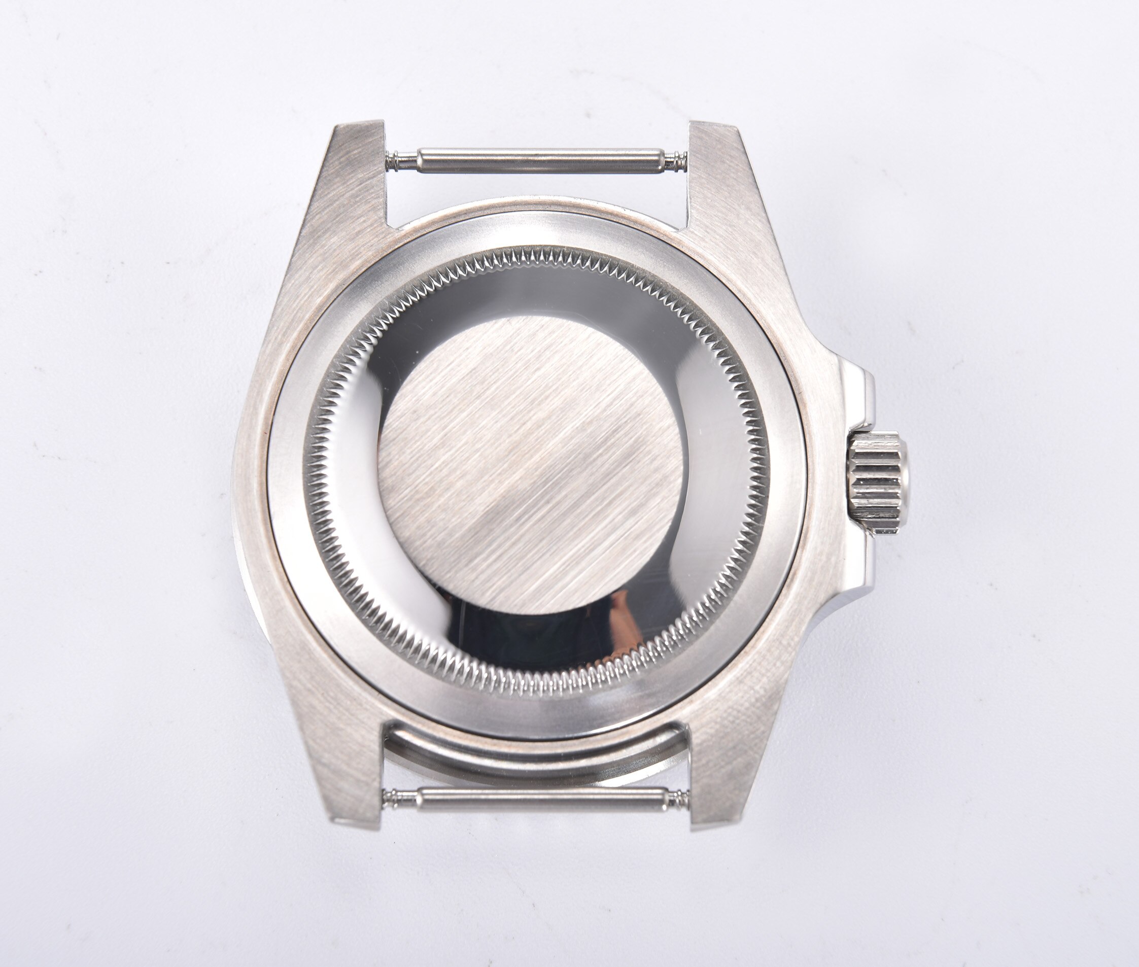 Sapphire Crystal Crystal Bezel Watch Case Stainless Steel 40mm Men R3