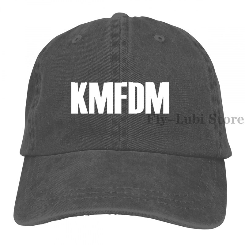 Kmfdm Band Logo Baseball cap men women Trucker Hats adjustable cap: 2-Black