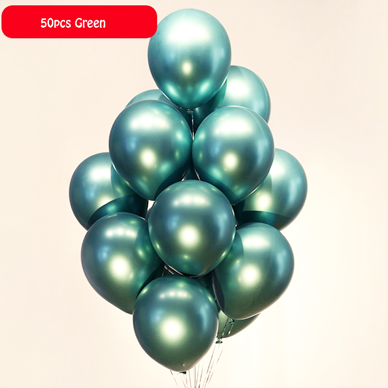 10/20/30 Uds Globos largos látex metálico cromado 260 atado mágico globos giratorios para decoraciones de cumpleaños aniversario de boda