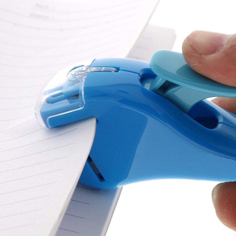 Mini Stapler Safe Staple Free Stapler Office Paper binding Stapleless Stapler Without Staple