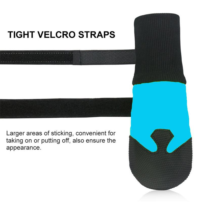 Zapatos antideslizantes para perro, botas impermeables y cálidas, calcetín reflectante de seguridad para exteriores, para perros medianos y Labrador, 4 Uds.