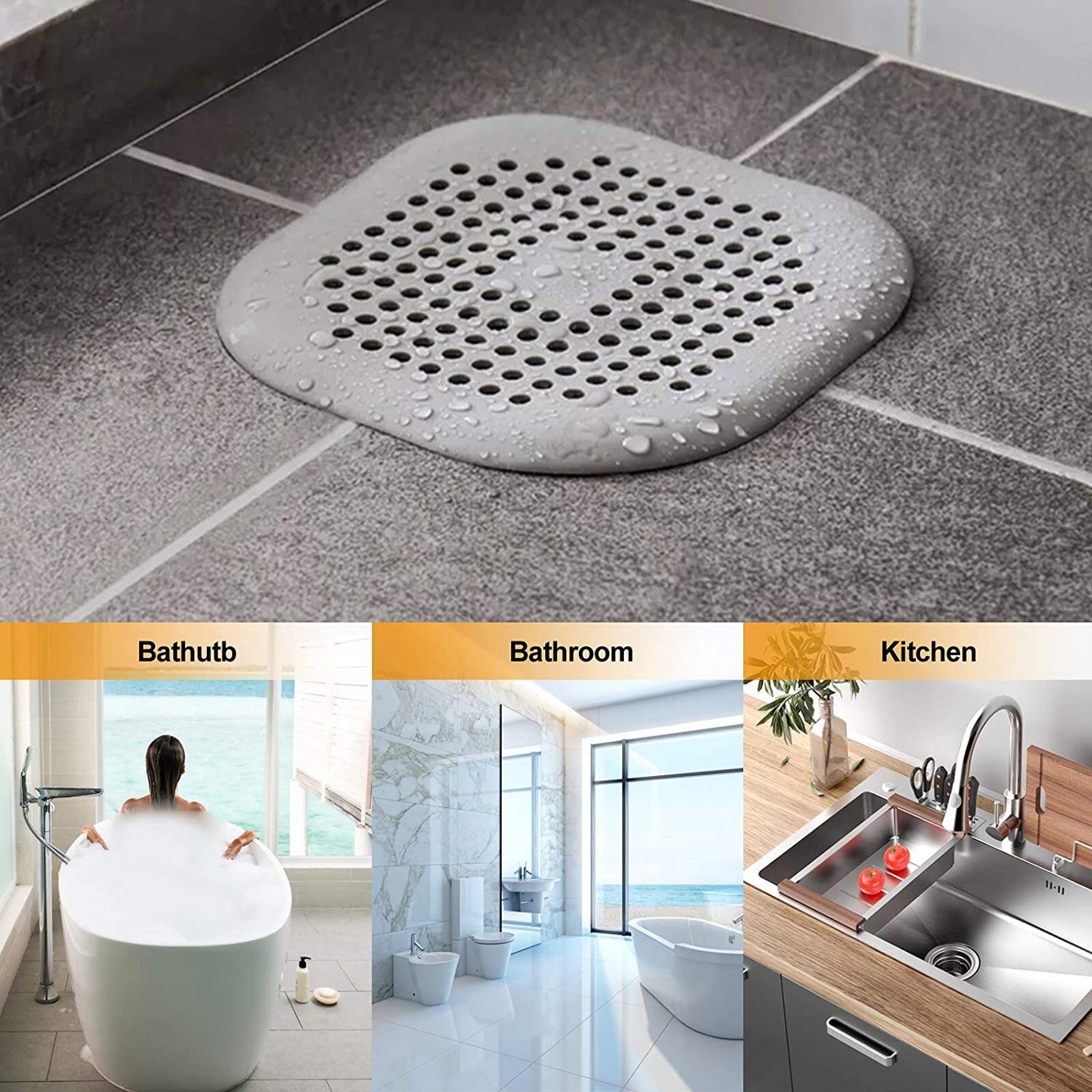 Douche Afvoer Siliconen Kichen Sink Drain Hair Stopper Catcher Filter Badkamer Accessoires Bad Zeef Riool Monding Filter