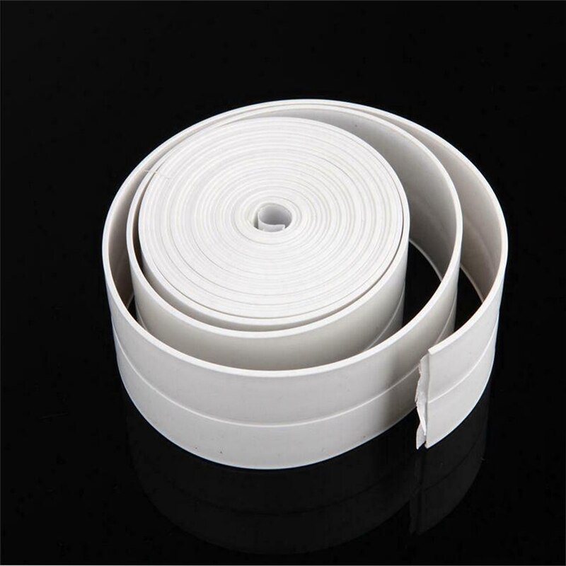 Tira de sellado de pared impermeable, cinta de calafateo autoadhesiva para cocina, nueva cinta de moho impermeable para baño, fácil de limpiar: Default Title