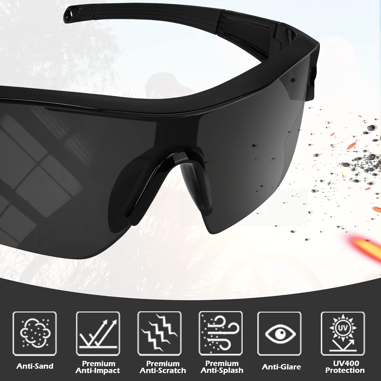 Fotochromatische premium vervangingslenzen voor meta wayfarer (gen 1) rw4006 ( gen 2) rw4012 50mm ai-brillen – niet-gepolariseerd)