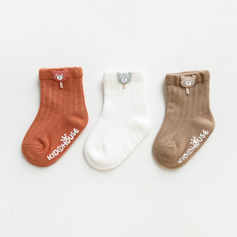3 Paren/partij Baby Sok Leuke Cartoon Pasgeboren Baby Sokken Doseren Lijm Antislip Jongens Meisjes Baby Sokken Vloer Sokken kinderen Sok: Style 5 / XS 0-6Month