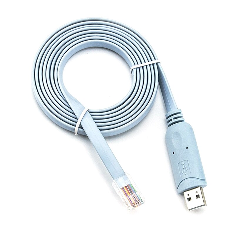 1.8M Ftdi Chip Usb Naar RJ45 Usb Naar RS232 Serieel Naar RJ45 CAT5 Console Adapter Kabel: Default Title