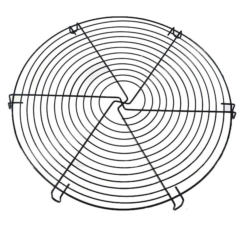 Plateau de refroidissement en acier inoxydable, grille à fil rond, support pour gâteaux, four, cuisine, cuisson, Pizza, pain, Barbecue, biscuits, étagère: Default Title