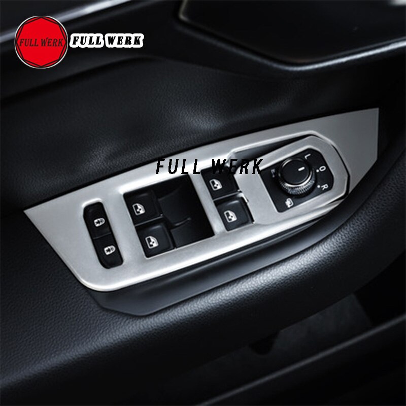 304 Ss Auto Styling Interieur Bekleding Voor Touareg 19 Air Vent Gear Shift Window Switch Cup Cover Frame Sticker accessoires