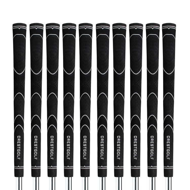 Crestgolf 8PC/Bag Mini Kids' Rubber Golf Grip Children Putter Grips 5 Colors Choice Golf Clubs Grips: black