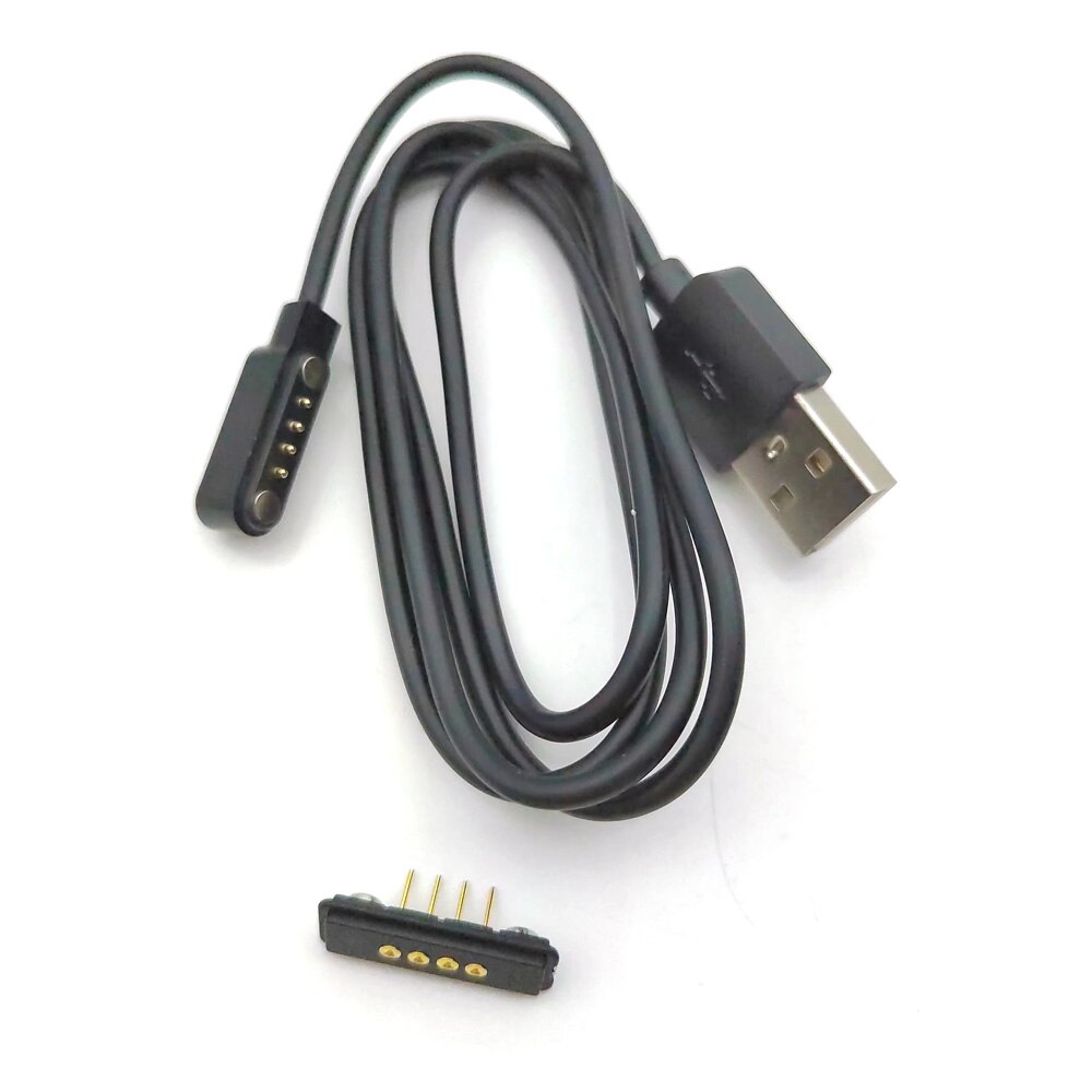 1Set 4P 2.54mm Magnetic USB Charging Cable Male Female PogoPin Connector Power Port Magnets Contact Pad PCB Charging Socket Jack