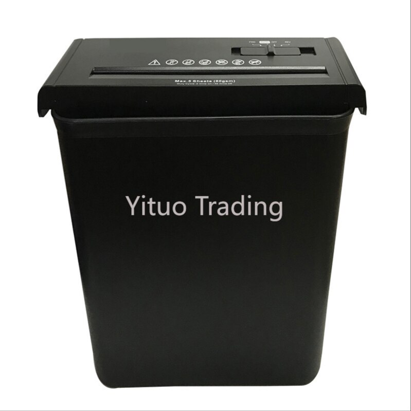 Tabletop Small Shredder Shredding 5 Sheets of Paper Small Portable Confidential Grade Strip Simple Shredder