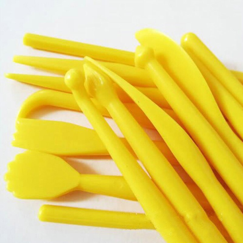 14pcs/set Plastic Clay Sculpting Set Cake Decorating Tools Set for Shaping Clay Playdough Tools Toys Polymer Modeling Clay Tools