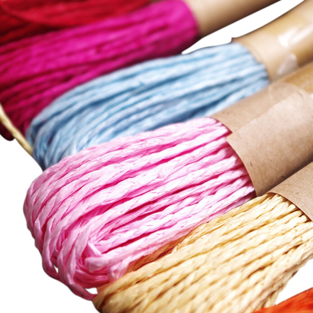 10M Diy Bloem Twisted Papier Raffia Craft Favor Wi... Grandado