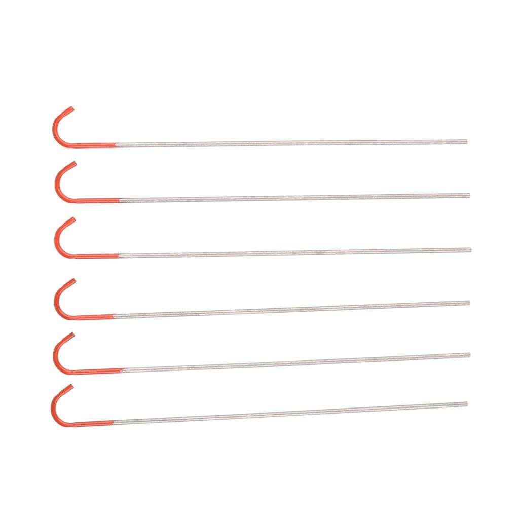 6 stück 130mm outdoor-zeltnägel, rostfrei, für campingpavillons