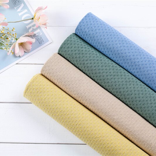 50*140cm tykke bløde prikker gradient japansk garn farvet bomuld quilting kjole tøj stof håndlavet pung patchwork trimning syvæv klud