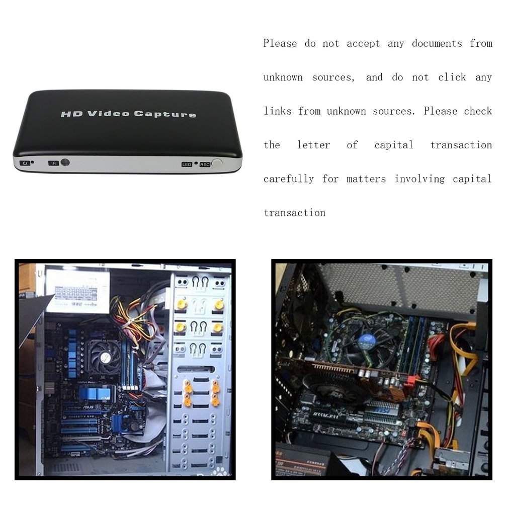 Game Video Capture Drive Free USB 3.0 HDMI Video Capture Card Box HDMI Capture Dongle for Laptop PC