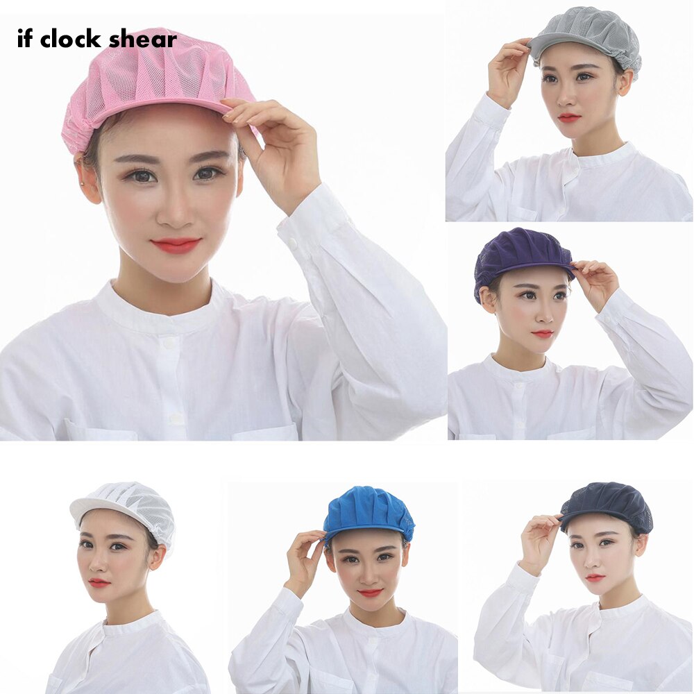 ¡Novedad de ! gorros de Ropa de Trabajo Unisex para trabajadores de fábrica, gorros de malla elásticos para hombres y mujeres, gorros transpirables para servicio de alimentos en almacenes y talleres